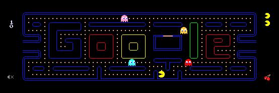 Google 吃豆游戏 Logo Google 吃豆游戏 Logo