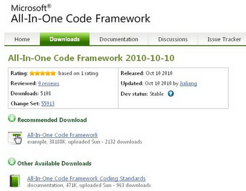 Microsoft All-In-One Code Framework